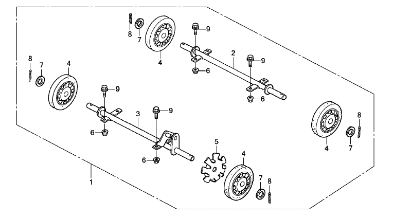 WHEEL KIT(4-WHEELS)